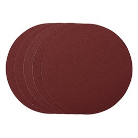 Draper 63753 Sanding Discs, 305mm, 80 Grit, PSA (Pack of 5), Red,One Size