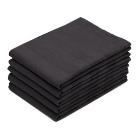 ZOLLNER Tea Towel Set 5 Pieces 100% Cotton 50 x 70 cm Graphite