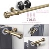 Lwiiom Heavy Duty Curtain Rods,1 1/4" Large Diameter Premium Nonadjustable