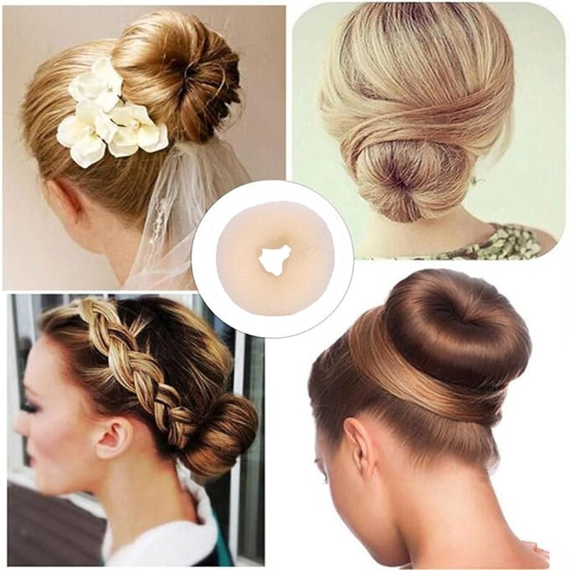 10 Pcs Hair Bun Maker - Donut Bun Maker for