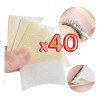 Parches De Algodón Extensión De Pestañas Maquillaje 40 Pz F