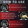 2Bottles Tire Coating & Trim Restorer with Sponge,Tire Coating Paste,