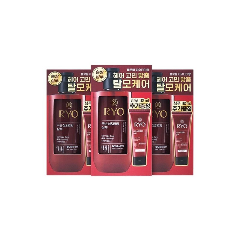 ryo Ryeo Hambit Extreme Damage and Nutrition Shampoo 480ml+112ml Set