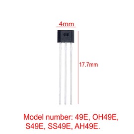 JZK 30x 49E SS49E OH49E AH49E TO-92 Bipolar Linear Hall Effect Sensors, Magnetic Detector 3 Pin Hall Sensor for Repair of Electric Vehicle Engines