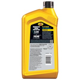 Pennzoil Platinum Full Synthetic 5W-20 Motor Oil (1-Quart, Case of 6)