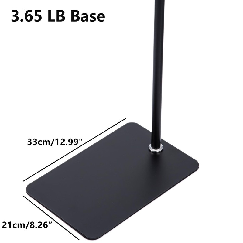 LamYHeng 77“Height Floor Stand Hook for Light Lamp,3.65lb Sturdy Base,Adjustable