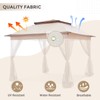 COOS BAY 11x11 Replacement Gazebo Top with Air Vent Sunshade