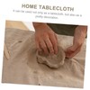 Abaodam Linen Tablecloth Table Mat for Kitchen Plain Tablecloths Dining
