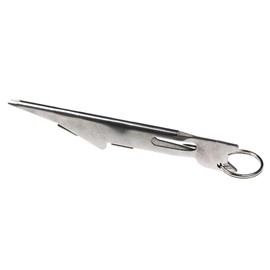 Fishing Knot Tying Tool, Fishing Line Quick Knot Tying Tool, Fly Fishing Accessories, Nail Knot Tying Tool for Hooks, Baits and Line, Silver
