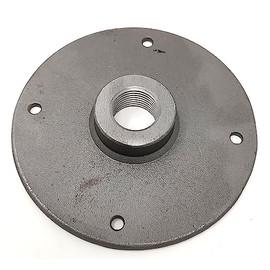 Half inch NPT Industrial Flange for DIY pipe lighting. 4.25" large floor flange.