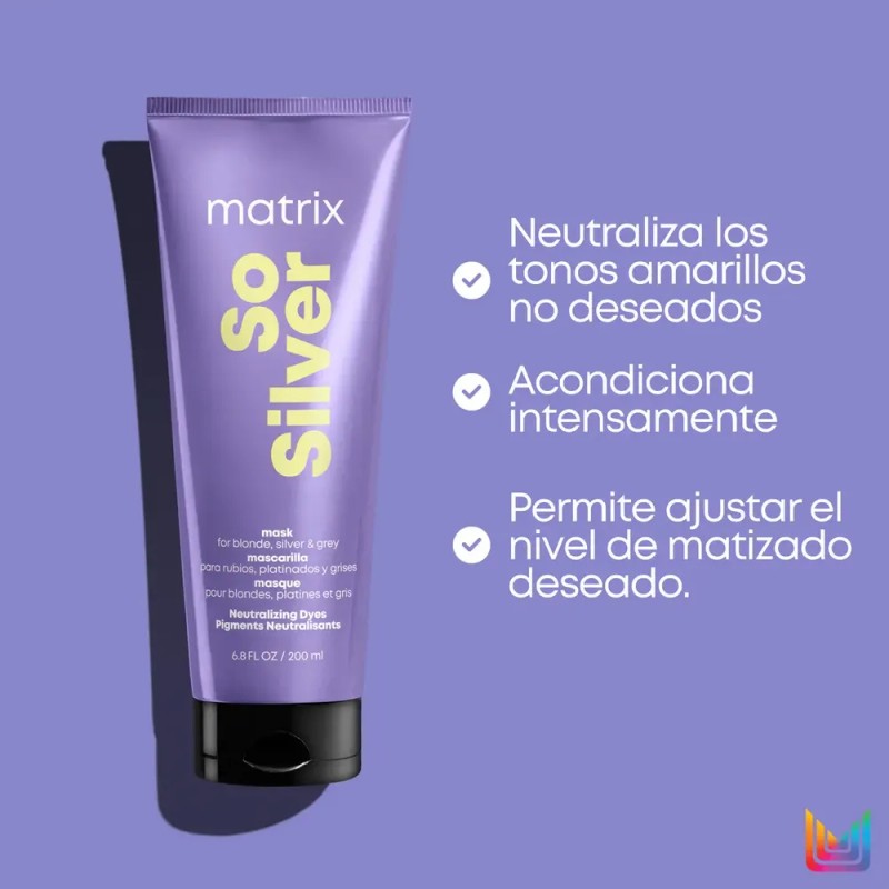 Mascarilla Tonificante So Silver Msk 200 Ml Matrix