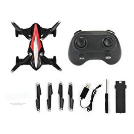 RC Drone for Kids 2 in 1 RC Car RC Drone for Beginners Land Air RC Toys One Key Take off Landing 3D Flight Headless Mode Night Light
