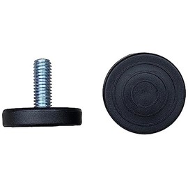 SINGTAN 1.5" Base Furniture Levelers - Pack of 8 | Furniture Feet | Heavy Duty Adjusting Foot| 1" Adjustable Furniture Legs,Table Levelers. Low Profile (3/8" Bolt Without nut,8Pack)