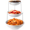 Masirs 3-Tier Collapsible Bowl: Decorative Design Folds for Minimal Storage.