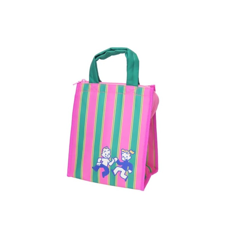 OSAMU GOODS Lunch Bag, Pink Square M, Friends OGA-2500