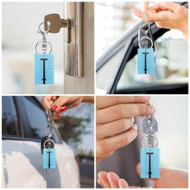 PLwelth Swim Pool Keychain Bag Charms for Handbags Funny Swim Pool Accessories for Women Men Swimming Lover Keychains Gifts for Keys Backpack Wallet Purse Cool Summer Gifts for Swimming Instructor