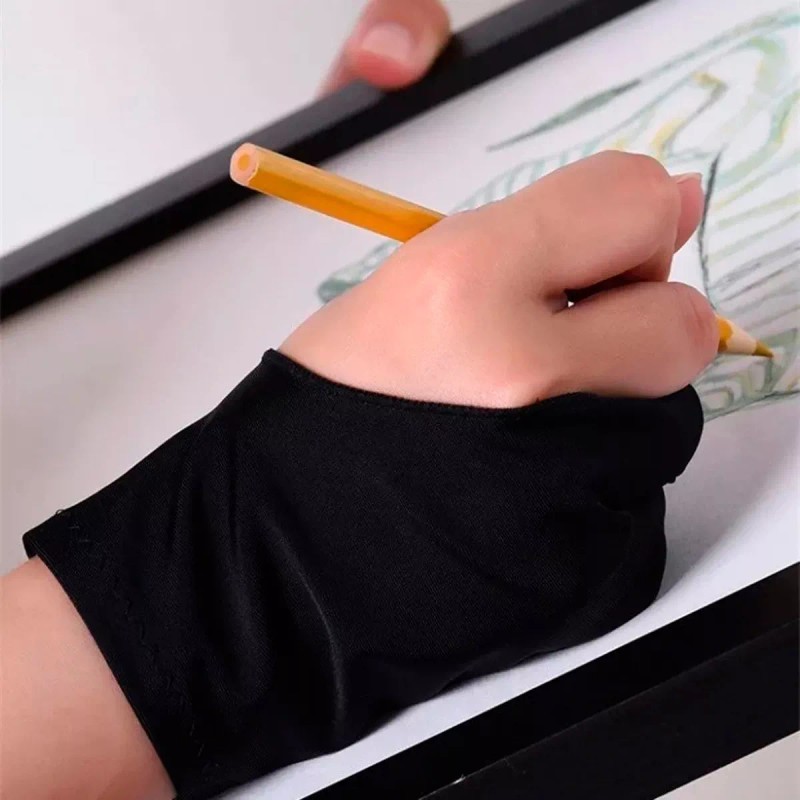 Veraly Guante 2 Dedos Protección Papel O Tableta De Dibujo