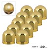Jet Inoue 500618 Round Hub Nut Cover, Gold, 0.8 inches