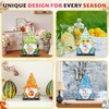 Blulu Interchangeable Wooden Gnome Decor DIY Holiday Seasonal Summer Gnomes