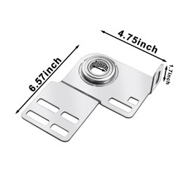 3 3/8 Inch Bearing End Plates Brackets 1 Pair Garage Door End Bearing Flange Plates Brackets Residential Brackets for 2 Inch Track Wood or Steel Doors, Garage Door Parts, One Pair Bearing Bracket