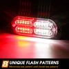 LINKITOM 4pcs Ultra Slim Sync Feature 24-LED Car Truck Surface
