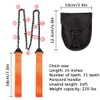 Taozoey Outdoor Hand Chainsaw, Compact Hand Chainsaw, Belt Bag, 11