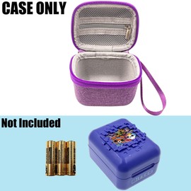 LeoTube Hard Carrying EVA Case Compatible with Bitzee Digital Pet Interactive Virtual Toy, Storage Travel Holder for Bitzee Virtual Electronic Pets Accessories for Kids (Case Only) (Purple)
