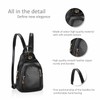 NICOLE&DORIS Fashion Women Backpack Small Leather Backpack Black Women Chest