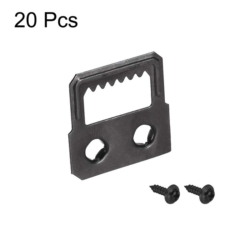 sourcing map Picture Hangers, 27mm x 27mm Double Hole with
