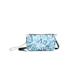 HAIKU Stride Small Womens RFID-Blocking Convertible Crossbody Wristlet Purse, Wallet and Cell Phone Crossbody Bag with Detachable Strap, Eucalyptus