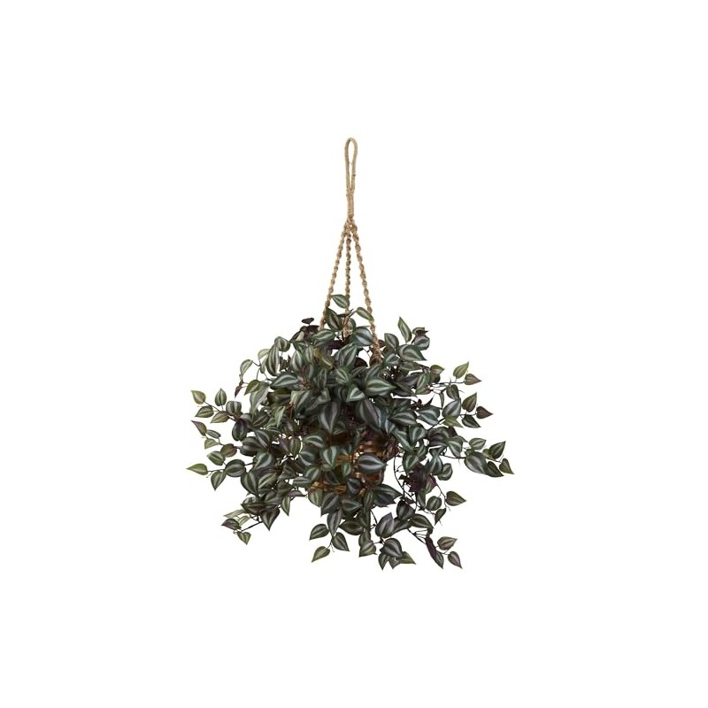 Nearly Natural Wandering Jew Hanging Basket