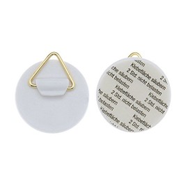 Glorex 6 1716 900 - Wandtellerhalter, selbstklebend, ca. 30 mm, 4 Stück, Tragkraft je ca. 400 g, zum einfachen Aufhängen von Tellern