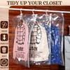 Windyun 8 Pcs Reusable Hanging Vacuum Storage Bags for Clothes