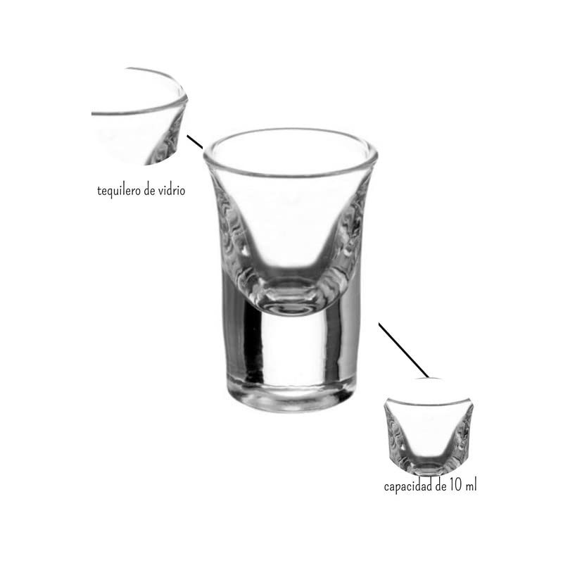 VITTORI | Set de 6 Tequileros Mini Cónico