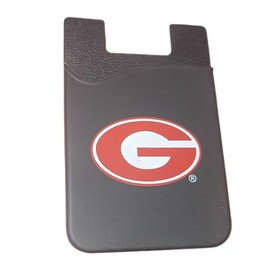 Desden Georgia Solid Black Cell Phone Card Holder or Wallet
