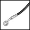 Hihaha Motorcycle Hydraulic Brake Line Oil Hose Pipe 220cm Black