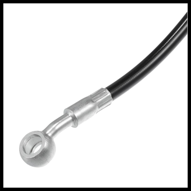 Hihaha Motorcycle Hydraulic Brake Line Oil Hose Pipe 220cm Black