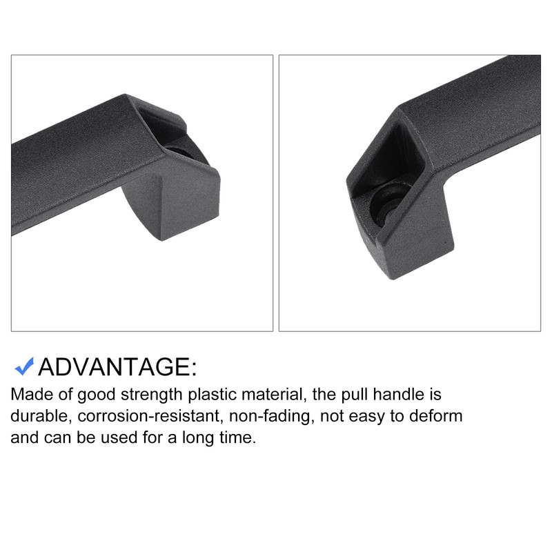 METALLIXITY 1 Piece Plastic Rectangle Pull Handle (106mmx20mm) Hardware Handle