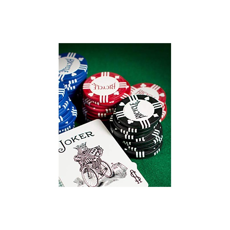 Bicycle 8G 50Count Clay Poker Chips 8G Clay Poker Chips,