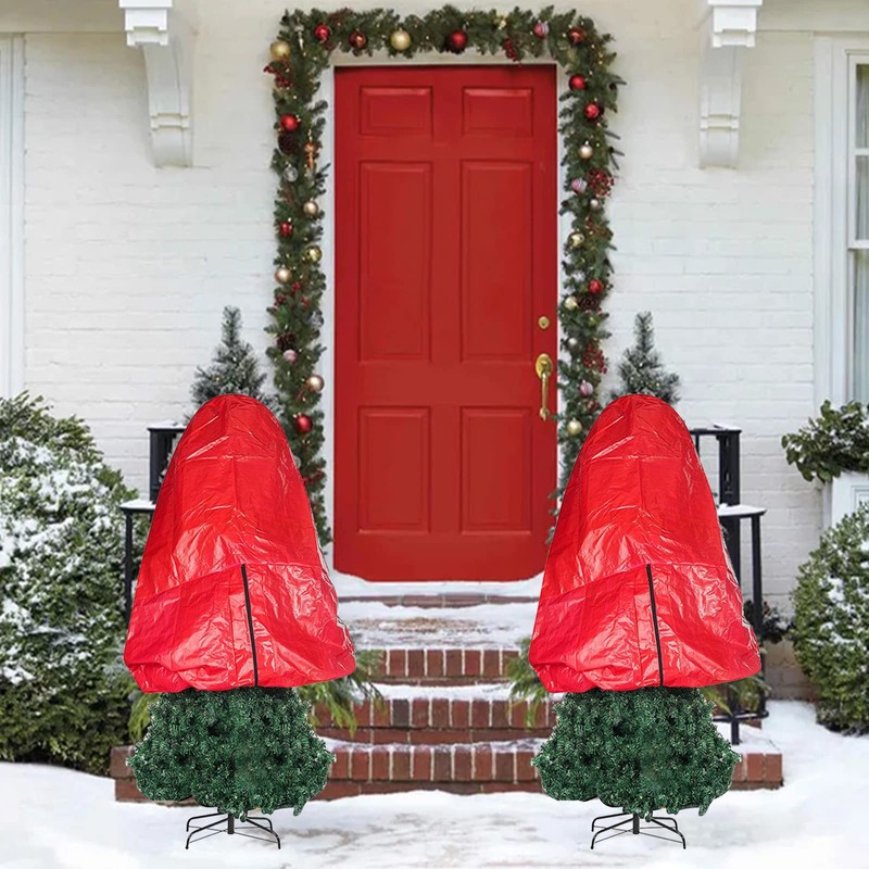 SMLJFO Upright Christmas Tree Storage Bag with Drawstring Fits Up
