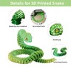 12" 3D Printed Snake in Egg, Articulated Snake Easter Eggs