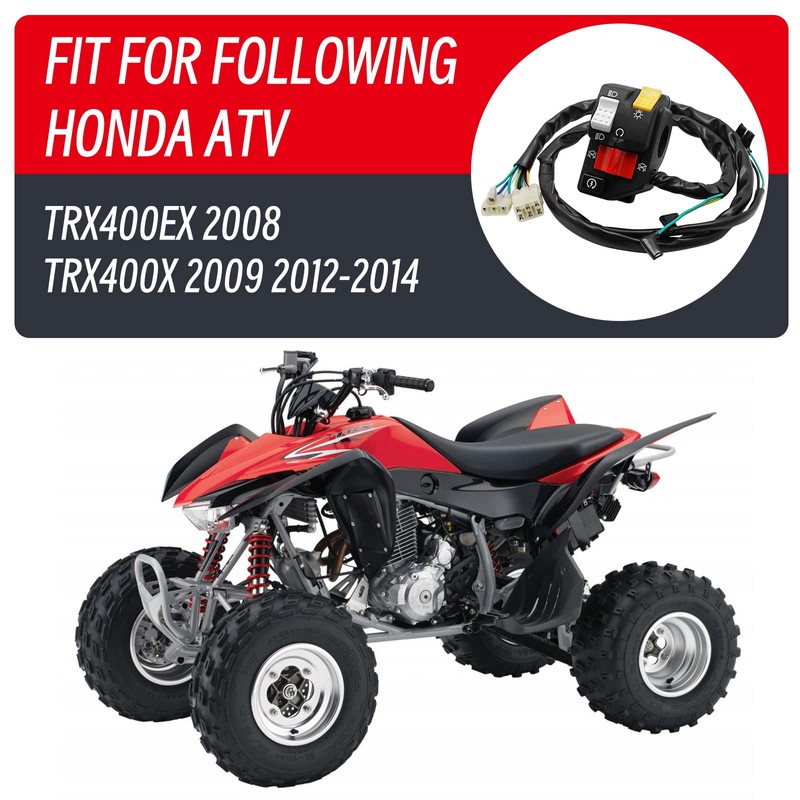 Compatible with Honda TRX400EX 2008 TRX400X 2009 2012-2014 Start Stop