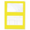 Blasetti Document Folders with Window – Sintex Chrome Yellow Document