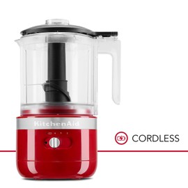 KitchenAid Cordless 5 Cup Food Chopper, KFCB529QER, Empire Red