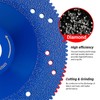LOZLIN 2PCS 125mm Marble Brazing Bowl Grinding Blade Cutting Diamond