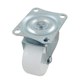 New Lon0167 Rectangular Flat Featured Metal Swivel Plate reliable efficacy 2" Diameter Single Wheel Caster White(id:fad 77 70 8ba)
