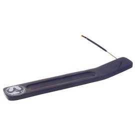 OM Black Stone graviert 25 x 4 cm, Räucherstäbchenhalter