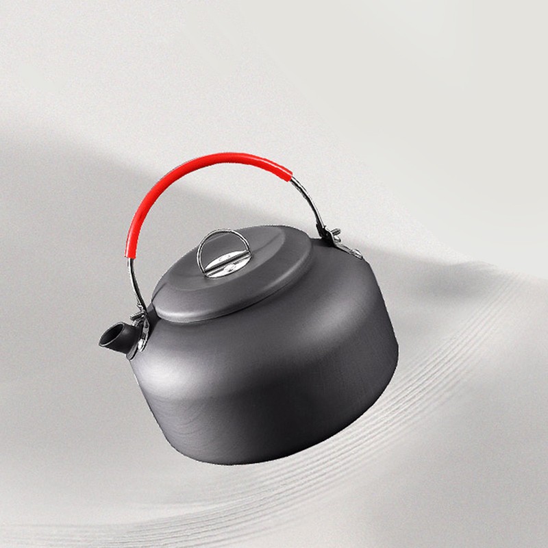 0.8L/1.4L Outdoor Lightweight Aluminum Teapot Kettle Coffee Pot for Camping