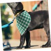 BUGUUYO 2pcs Adjustable Dog Bandanas for Small Dogs Cats Checkered