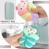 PHOGARY 3 Pack Bath Loofahs Shower Sponge Balls, Animal Mesh